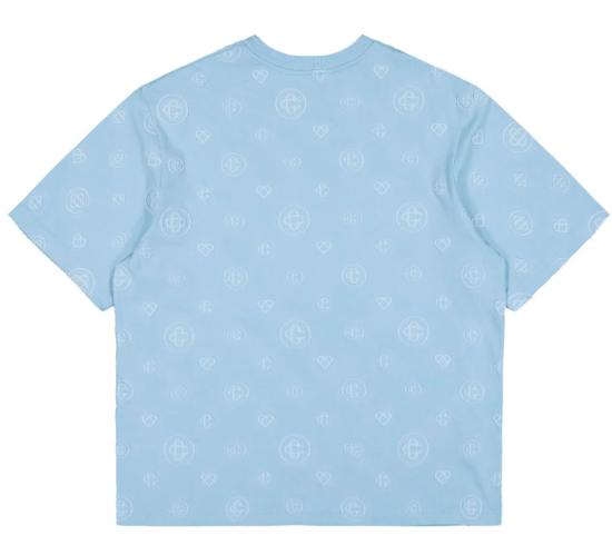 26SS 카사블랑카 반팔 티셔츠 JTS04405 AZZURRE - CASABLANCA