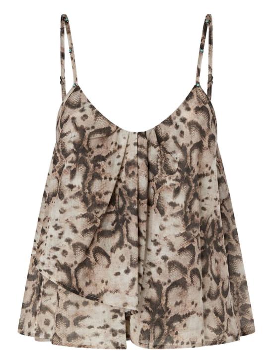 26SS 핑코 민소매 티셔츠 106868A3APCZ9 BEIGE NERO - PINKO