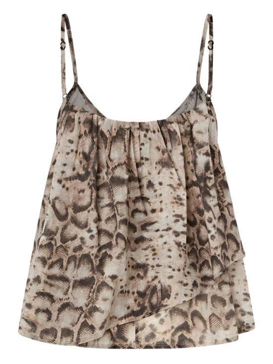 26SS 핑코 민소매 티셔츠 106868A3APCZ9 BEIGE NERO - PINKO