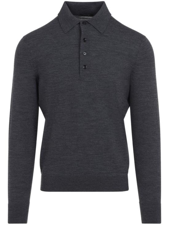 25SS 톰포드 반팔 티셔츠 BFM09TFK132K07 DARK GREY MELANGE