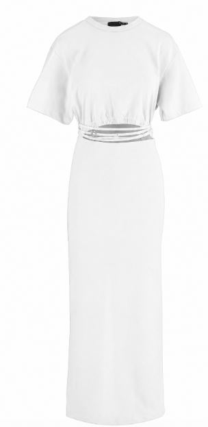 26SS 핑코 미디 원피스 106908A3ARZ04 BIANCO