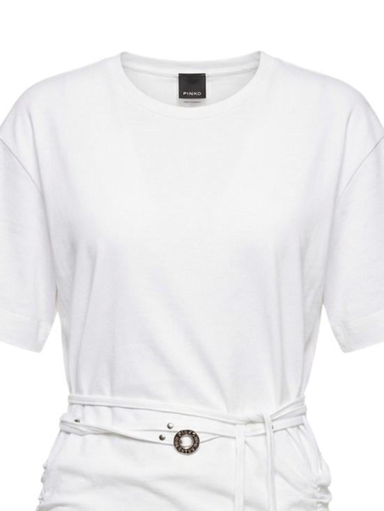 26SS 핑코 숏 원피스 106909A3ARZ04 BIANCO - PINKO