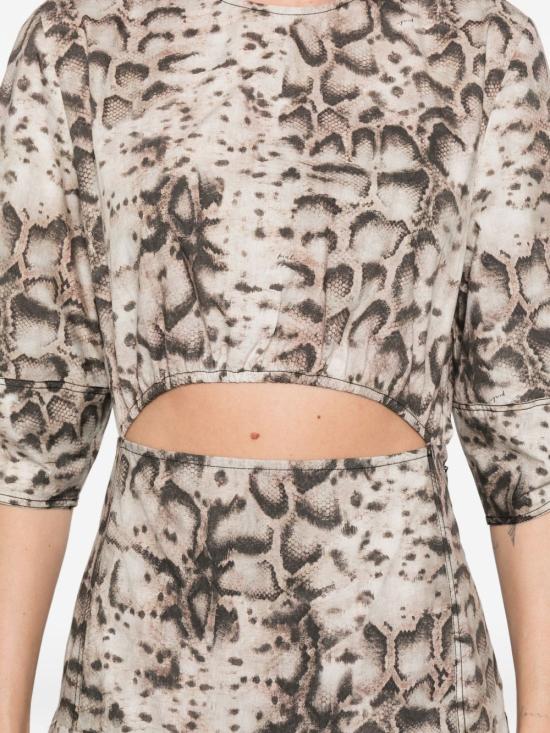 26SS 핑코 미디 원피스 106850A3B1CZ9 BEIGE NERO - PINKO