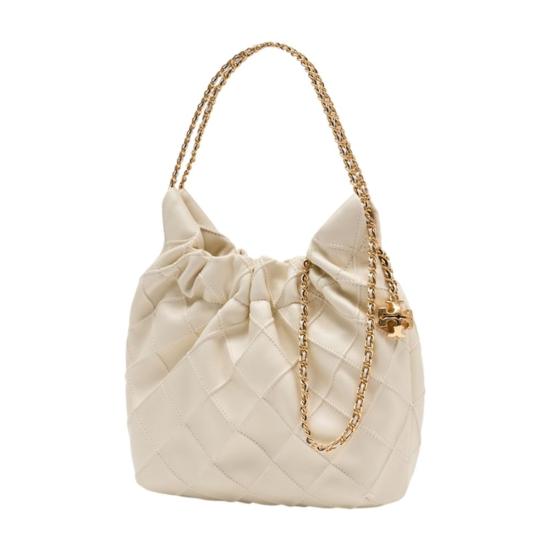 26FW 토리버치 에센셜 U 나일론 토트백 162451252 LIGHT CREAM - TORY BURCH