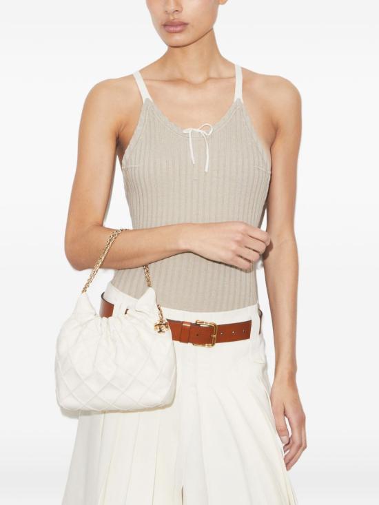 26FW 토리버치 에센셜 U 나일론 토트백 162451252 LIGHT CREAM - TORY BURCH