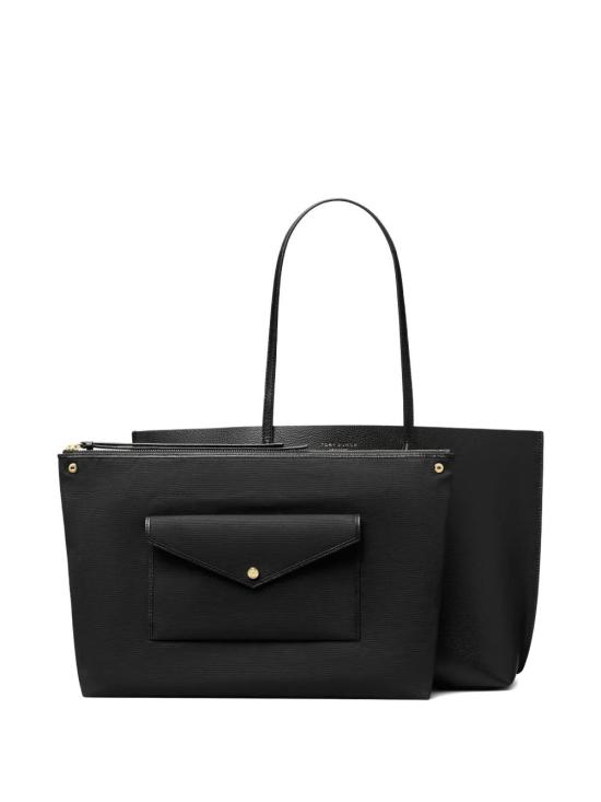 26FW 토리버치 레더 페리 토트백 169476001 BLACK - TORY BURCH