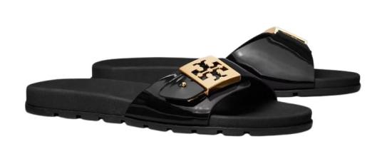 26FW 토리버치 버클 슬라이드 157872001 BLACK GOLD