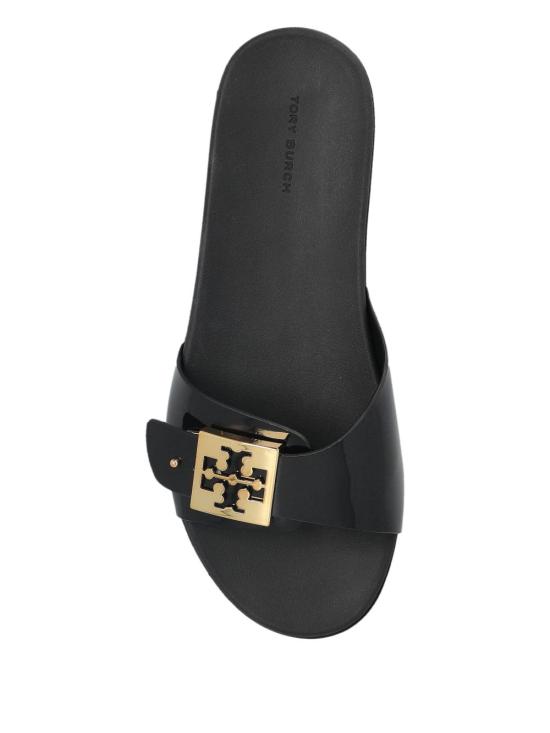26FW 토리버치 버클 슬라이드 157872001 BLACK GOLD - TORY BURCH