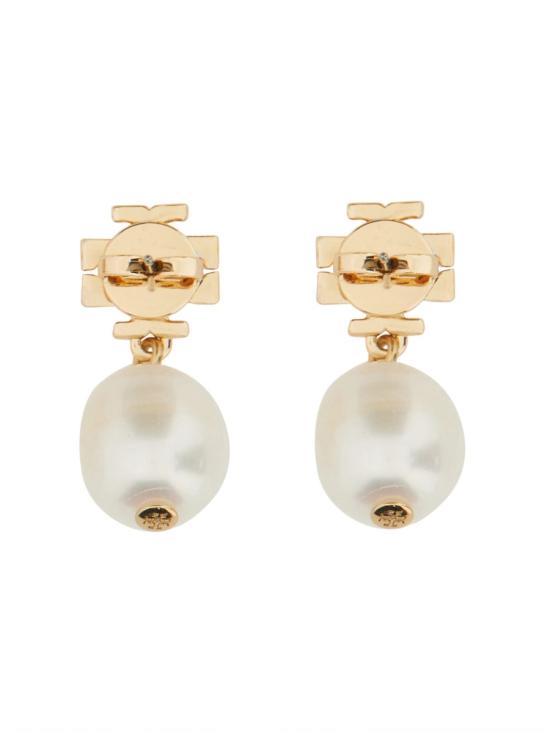 26FW 토리버치 Kira 펄 드랍 이어링 65156709 IVORY GOLD - TORY BURCH