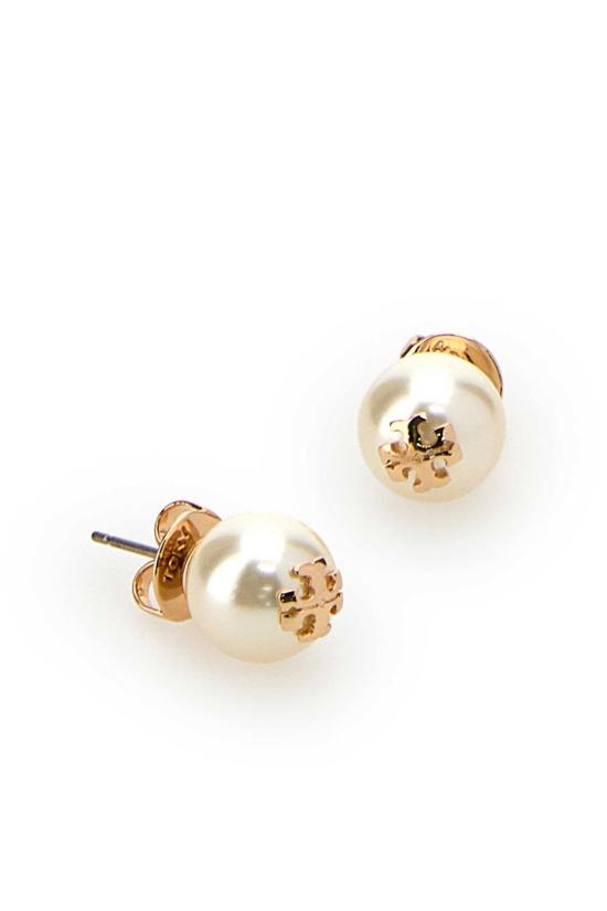 26FW 토리버치 크리스탈 펄 스튜디오 이어링 11165514110 IVORY GOLD - TORY BURCH