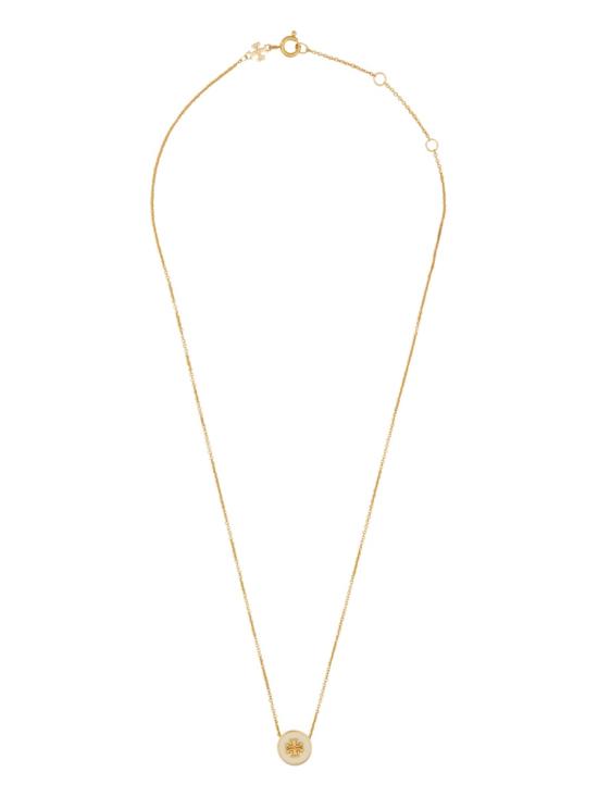26FW 토리버치 키라 에나멜 펜던트 네크리스 90549700 GOLD IVORY - TORY BURCH