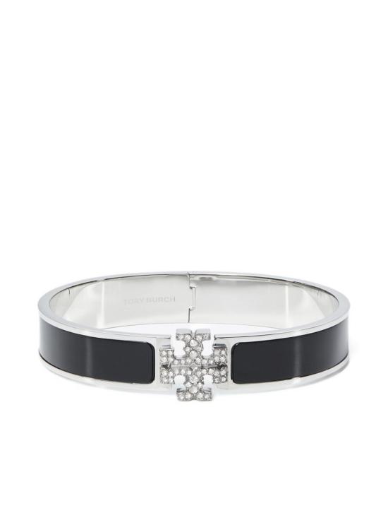 26SS 토리버치 팔찌 176759001 TORY SILVER BLACK CRYSTAL