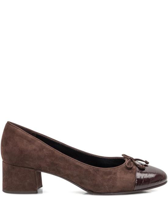 25FW 토리버치 스웨이드 힐 169480202 Brown - TORY BURCH