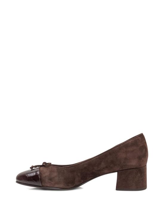 25FW 토리버치 스웨이드 힐 169480202 Brown - TORY BURCH