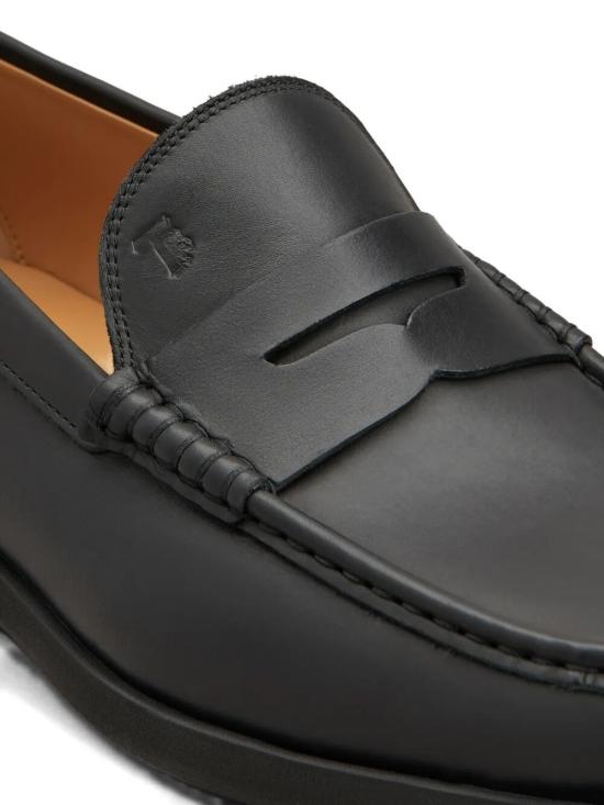 26SS 토즈 레더 로퍼 XXM98L0KC00N6MB999 Black - TODS