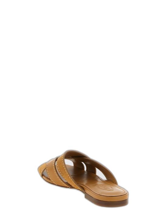 26SS 토즈 레더 크로스 스트랩 샌들 XXW99L0JY50V1SZZZR Tan - TODS