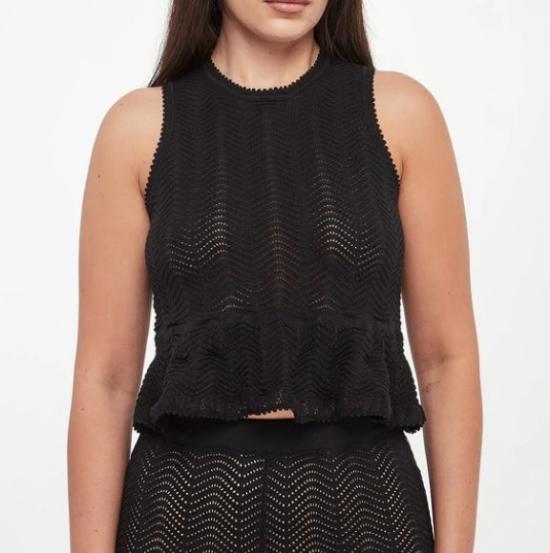 26SS 트윈셋 민소매 티셔츠 261TT305500006 NERO - TWINSET