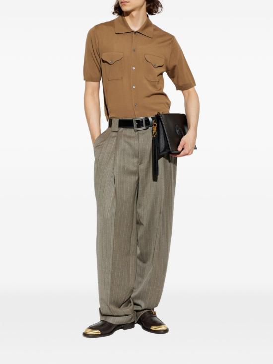 26SS 베르사체 반팔 셔츠 10235551A174081N100 CHESTNUT - VERSACE