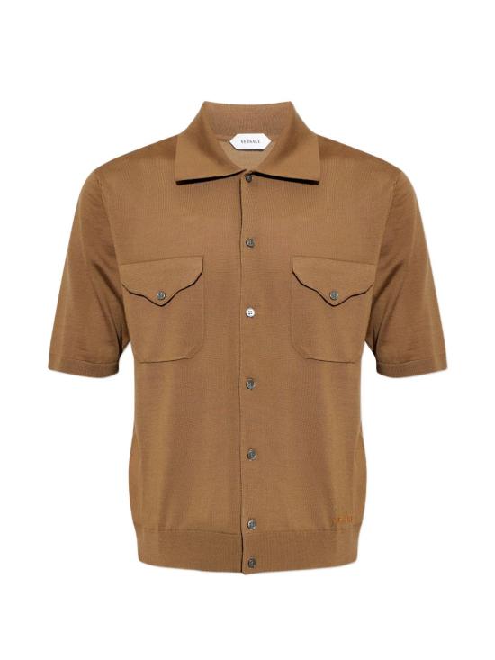 26SS 베르사체 반팔 셔츠 10235551A174081N100 CHESTNUT