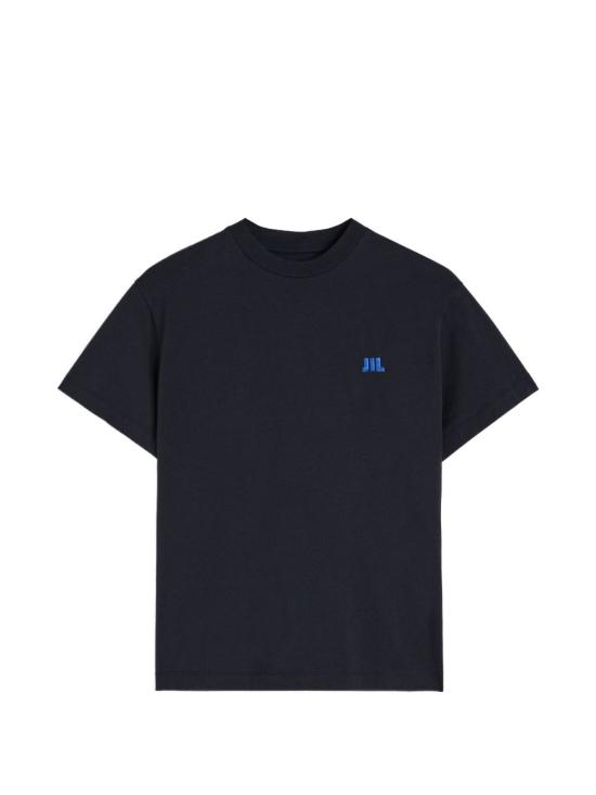 26FW 질샌더 JIL 로고 코튼 티셔츠 J02GC0163J45048402 Navy blue