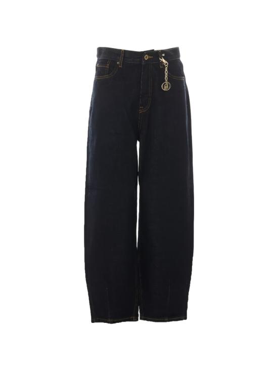 26FW 리우조 스트레이트 팬츠 UF6159D485477000 Dark blue - LIU JO