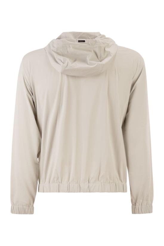 26SS 에르노 후드 티셔츠 JC000077U12588S9403 GRIGIO PERLA - HERNO