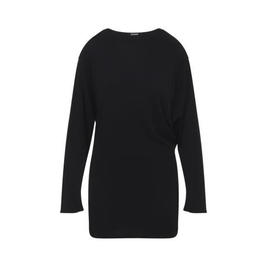 26SS 자크뮈스 미디 원피스 DRW00823AJ00253990 BLACK