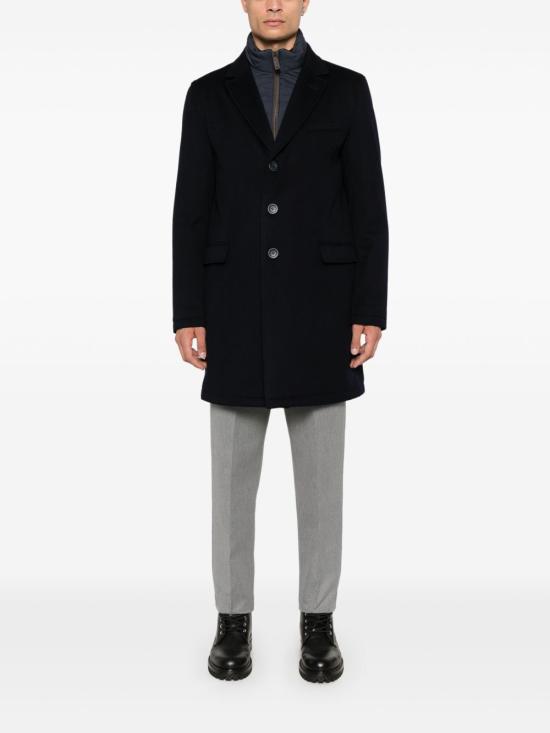 25FW 에르노 울 비버 코트 CA000196U334249200 BLU NAVY - HERNO