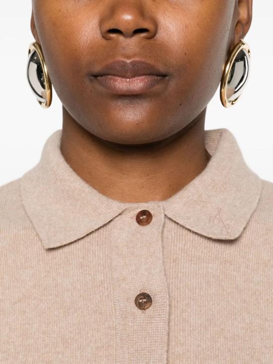 25FW 자크뮈스 폴로 티셔츠 25HSWW00623AK00276150 Beige - JACQUEMUS