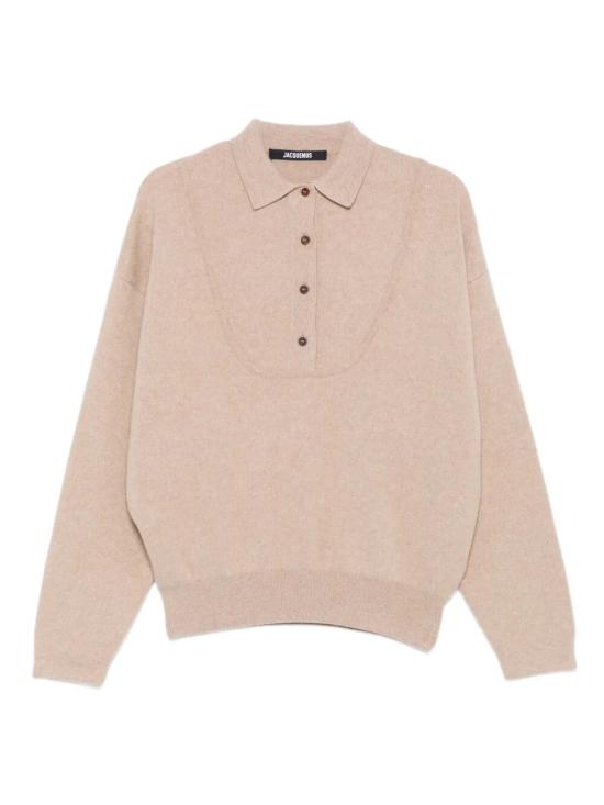25FW 자크뮈스 폴로 티셔츠 25HSWW00623AK00276150 Beige