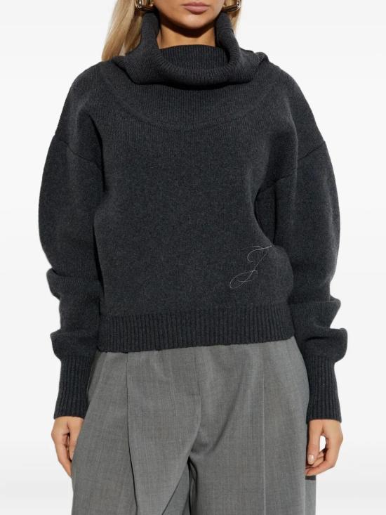 25FW 자크뮈스 터틀넥 25HSWW00624AK00278970 Grey - JACQUEMUS