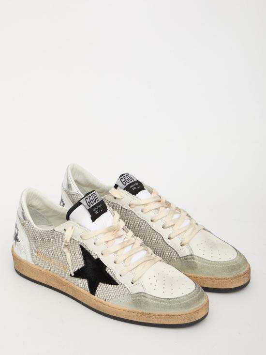 26FW 골든구스 볼스타 스니커즈 GMF00117F00321581780 SILVER BLACK WHITE - GOLDEN GOOSE