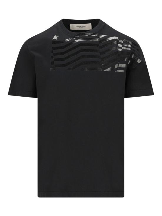 26SS 골든구스 반팔 티셔츠 GUP01220P00237090100 BLACK