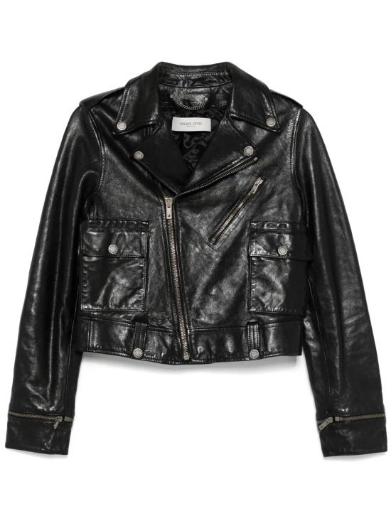 26SS 골든구스 가죽 자켓 GWP02137P00119590100 BLACK