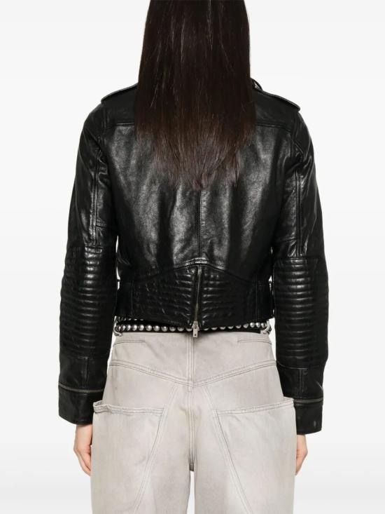 26SS 골든구스 가죽 자켓 GWP02137P00119590100 BLACK - GOLDEN GOOSE