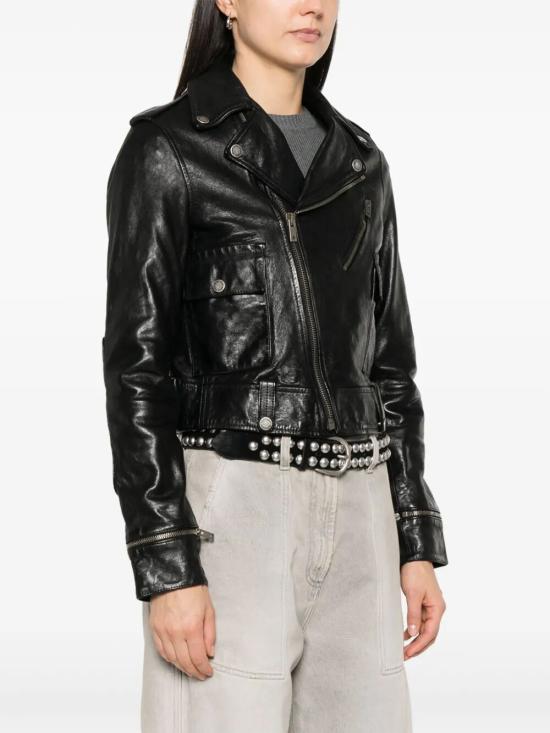 26SS 골든구스 가죽 자켓 GWP02137P00119590100 BLACK - GOLDEN GOOSE