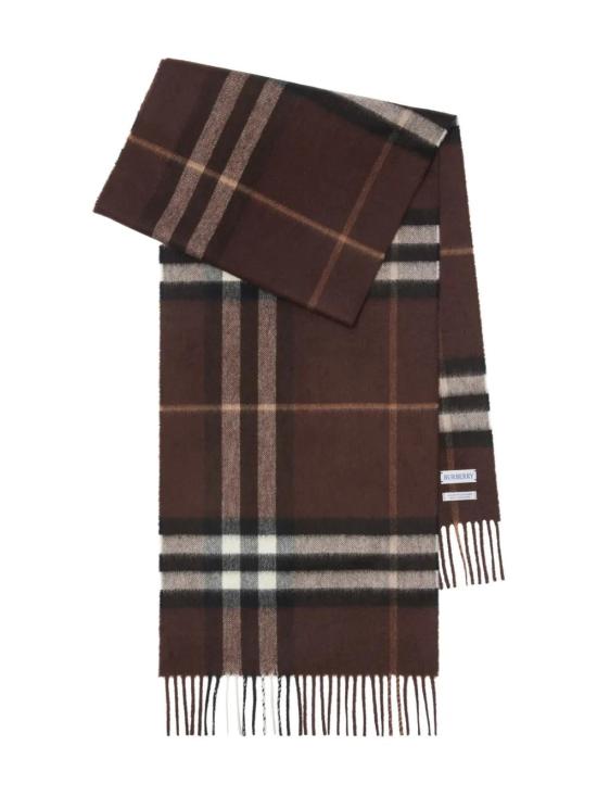 26FW 버버리 체크 캐시미어 스카프 8112638B7313 TREACLE BROWN