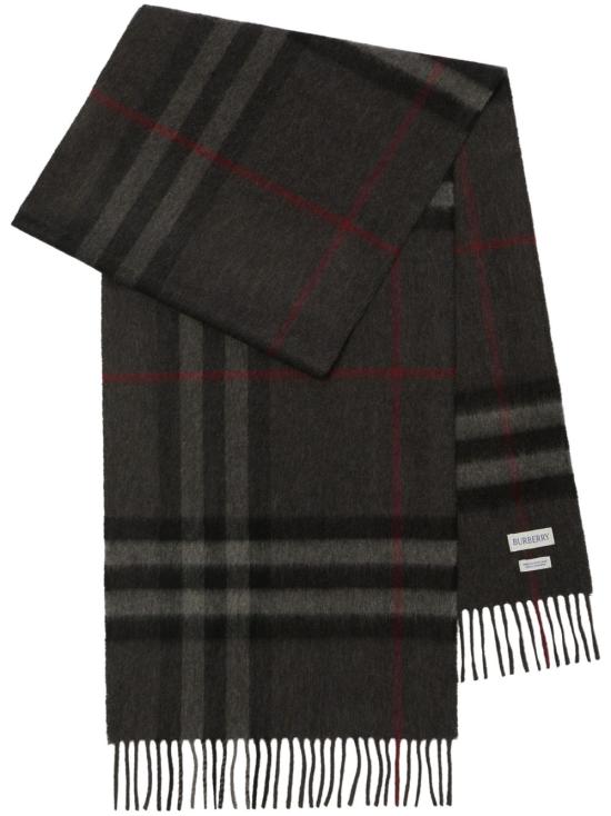26FW 버버리 체크 캐시미어 스카프 8077880CHARCOALGREY Charcoal Grey - BURBERRY