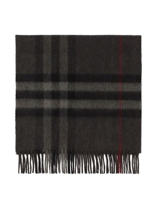 26FW 버버리 체크 캐시미어 스카프 8077880CHARCOALGREY Charcoal Grey - BURBERRY