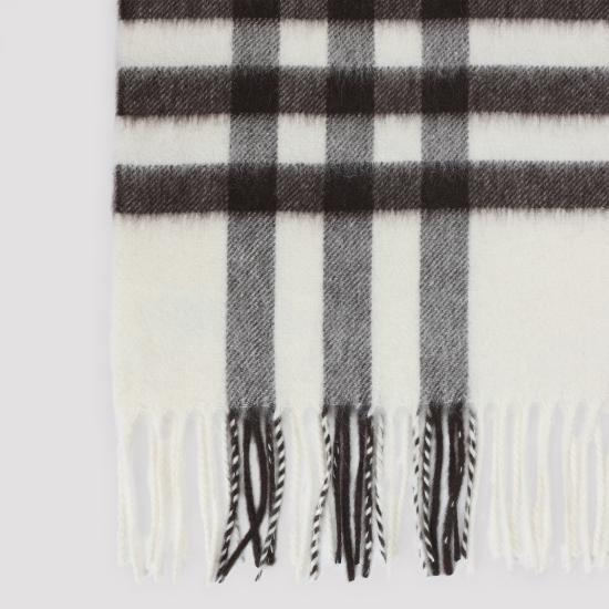26FW 버버리 체크 캐시미어 스카프 8112634A4486 PEBBLE WHITE - BURBERRY