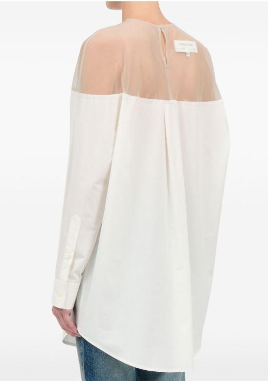 26SS MM6 메종마르지엘라 셔츠 S62NH0053M35256101 White - MM6 MAISON MARGIELA