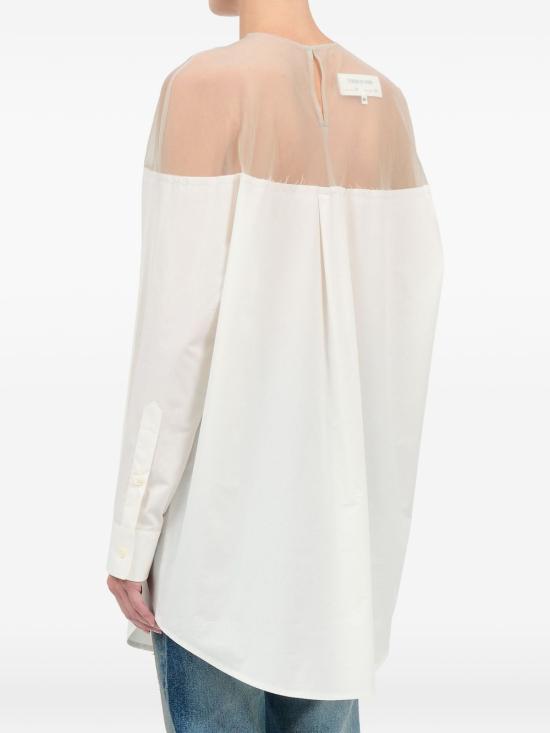 26SS MM6 메종마르지엘라 셔츠 S62NH0053M35256101 White - MM6 MAISON MARGIELA