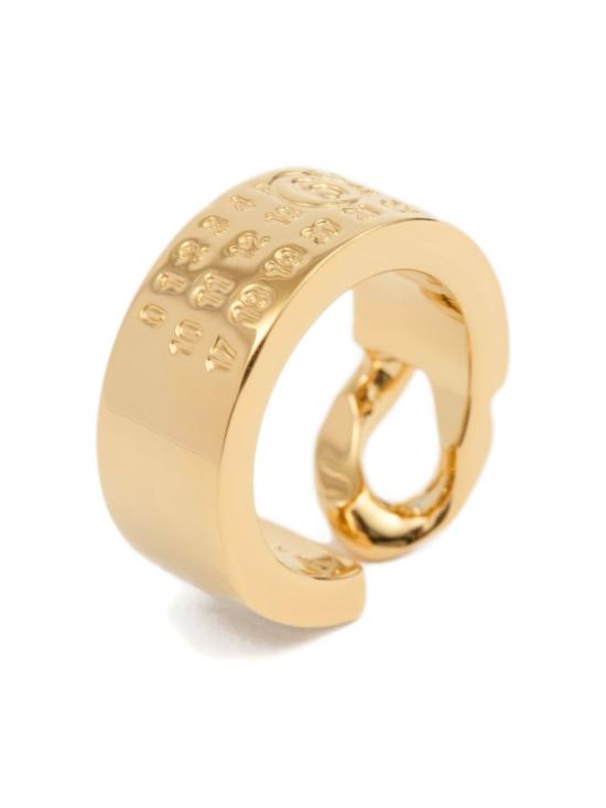 25FW MM6 메종마르지엘라 반지 SM6UQ0103P8371950 Gold - MM6 MAISON MARGIELA