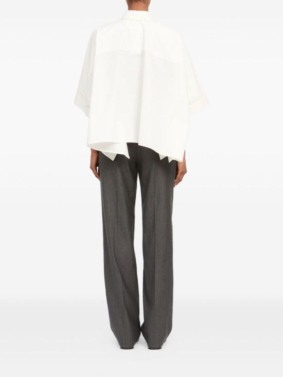 26SS MM6 메종마르지엘라 크롭드 셔츠 S52DL0236M35256101 White - MM6 MAISON MARGIELA