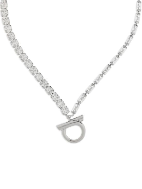 26FW 살바토레 페라가모 목걸이/팬던트 795181761007PLDCRYSTAL Silver - SALVATORE FERRAGAMO