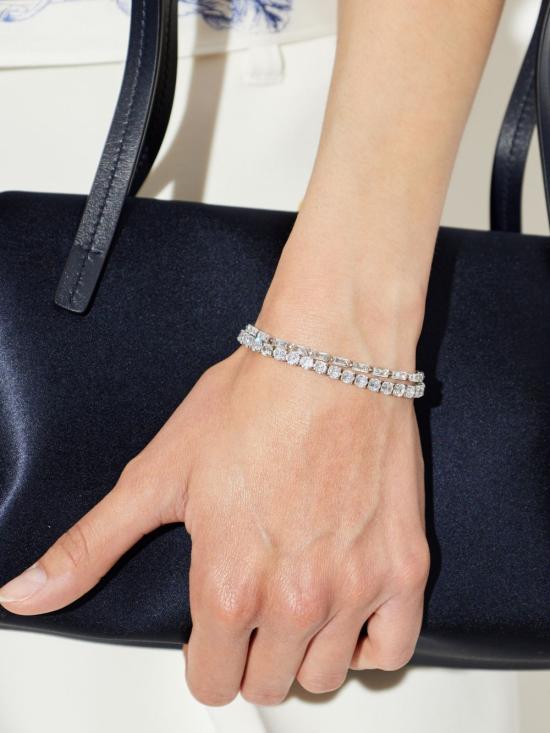 26FW 살바토레 페라가모 목걸이/팬던트 795181761007PLDCRYSTAL Silver - SALVATORE FERRAGAMO