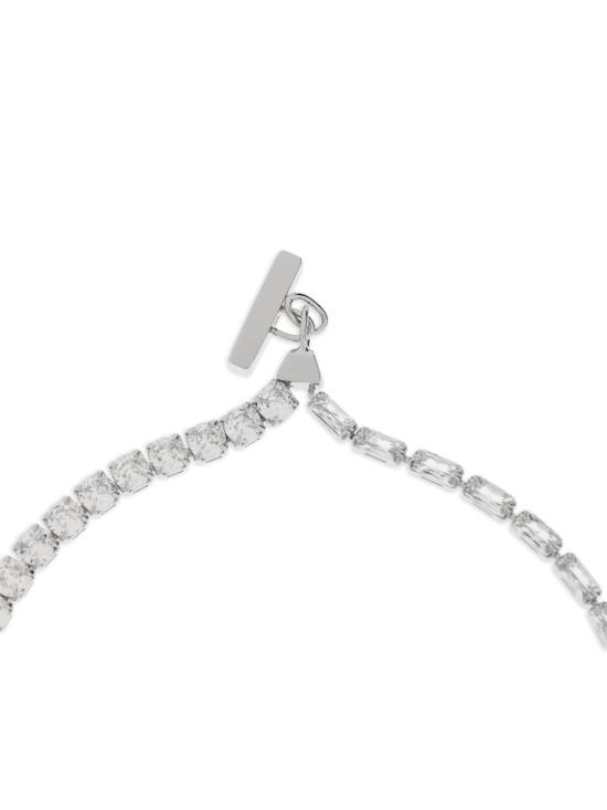 26FW 살바토레 페라가모 목걸이/팬던트 795181761007PLDCRYSTAL Silver - SALVATORE FERRAGAMO