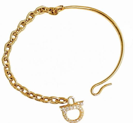 26FW 살바토레 페라가모 팔찌 795111760998OROCRYSTAL Gold
