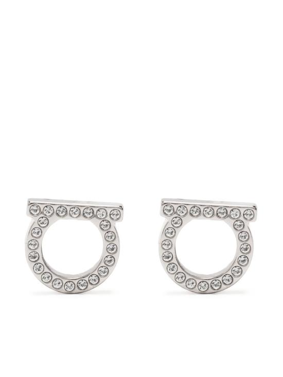 26FW 살바토레 페라가모 이어링 696574760122CRYSTAL Silver - SALVATORE FERRAGAMO
