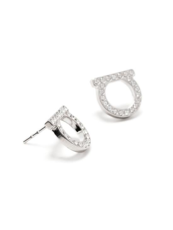 26FW 살바토레 페라가모 이어링 696574760122CRYSTAL Silver - SALVATORE FERRAGAMO